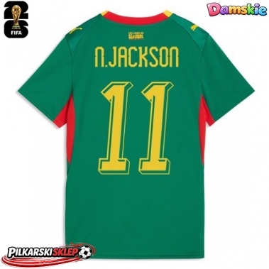 Senegal Nicolas Jackson #11 Koszulka Wyjazdowa damskie MŚ 2026 Krótki Rękaw