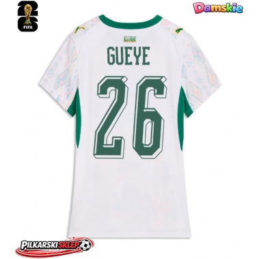 Senegal Pape Gueye #26 Koszulka Podstawowa damskie MŚ 2026 Krótki Rękaw