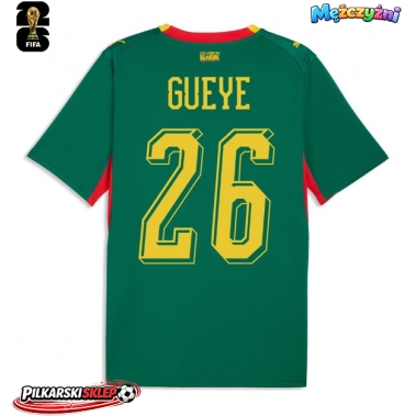 Senegal Pape Gueye #26 Koszulka Wyjazdowa MŚ 2026 Krótki Rękaw