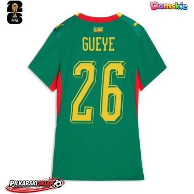Senegal Pape Gueye #26 Koszulka Wyjazdowa damskie MŚ 2026 Krótki Rękaw