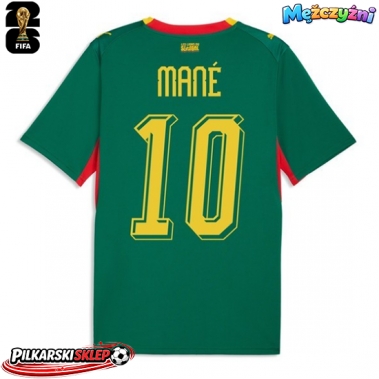 Senegal Sadio Mane #10 Koszulka Wyjazdowa MŚ 2026 Krótki Rękaw