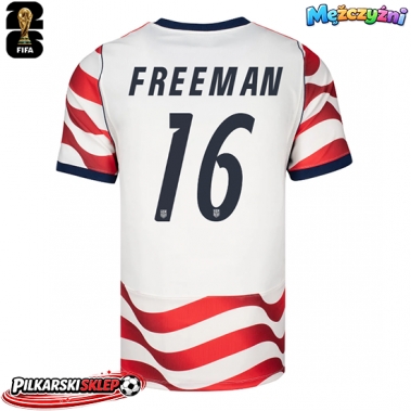 Stany Zjednoczone Alex Freeman #16 Koszulka Podstawowa MŚ 2026 Krótki Rękaw