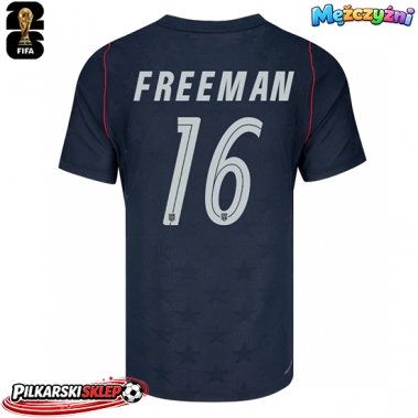 Stany Zjednoczone Alex Freeman #16 Koszulka Wyjazdowa MŚ 2026 Krótki Rękaw
