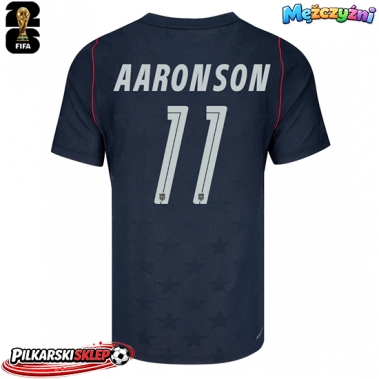 Stany Zjednoczone Brenden Aaronson #11 Koszulka Wyjazdowa MŚ 2026 Krótki Rękaw