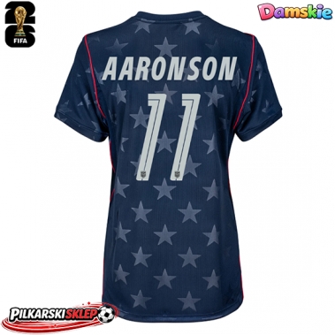 Stany Zjednoczone Brenden Aaronson #11 Koszulka Wyjazdowa damskie MŚ 2026 Krótki Rękaw