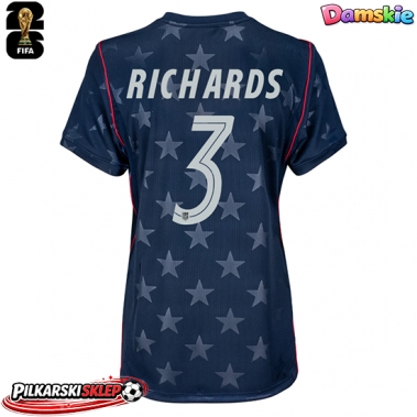 Stany Zjednoczone Chris Richards #3 Koszulka Wyjazdowa damskie MŚ 2026 Krótki Rękaw