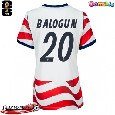Stany Zjednoczone Folarin Balogun #20 Koszulka Podstawowa damskie MŚ 2026 Krótki Rękaw