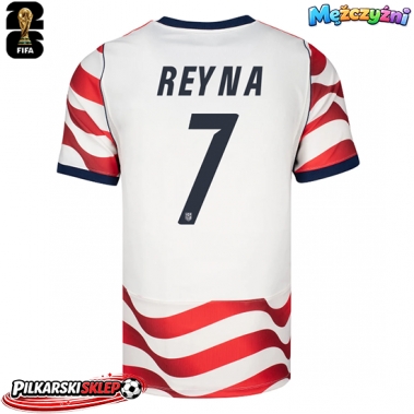 Stany Zjednoczone Giovanni Reyna #7 Koszulka Podstawowa MŚ 2026 Krótki Rękaw