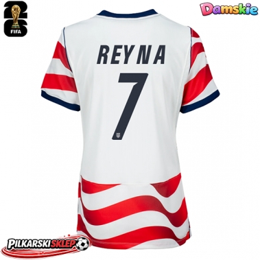 Stany Zjednoczone Giovanni Reyna #7 Koszulka Podstawowa damskie MŚ 2026 Krótki Rękaw