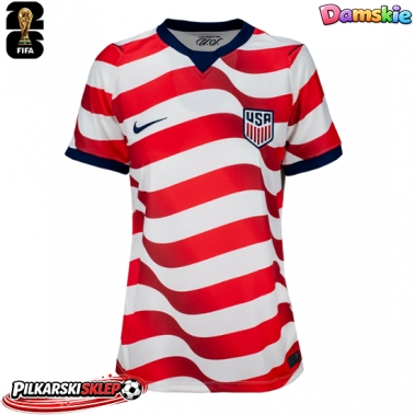 Stany Zjednoczone Koszulka Podstawowa damskie MŚ 2026 Krótki Rękaw