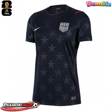 Stany Zjednoczone Koszulka Wyjazdowa damskie MŚ 2026 Krótki Rękaw
