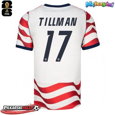 Stany Zjednoczone Malik Tillman #17 Koszulka Podstawowa MŚ 2026 Krótki Rękaw