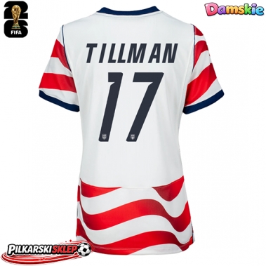 Stany Zjednoczone Malik Tillman #17 Koszulka Podstawowa damskie MŚ 2026 Krótki Rękaw