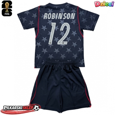 Stany Zjednoczone Miles Robinson #12 Koszulka Wyjazdowa dzieci MŚ 2026 Krótki Rękaw (+ krótkie spodenki)