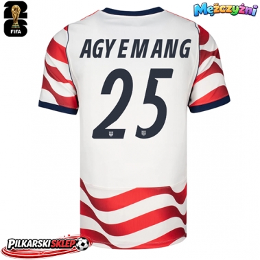 Stany Zjednoczone Patrick Agyemang #25 Koszulka Podstawowa MŚ 2026 Krótki Rękaw