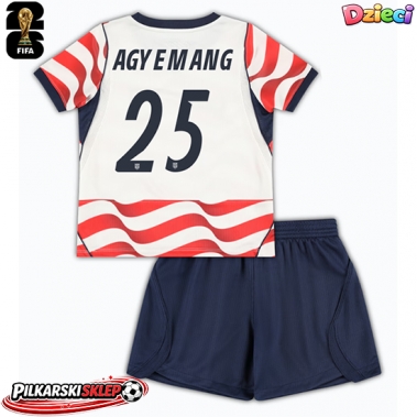 Stany Zjednoczone Patrick Agyemang #25 Koszulka Podstawowa dzieci MŚ 2026 Krótki Rękaw (+ krótkie spodenki)