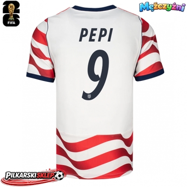 Stany Zjednoczone Ricardo Pepi #9 Koszulka Podstawowa MŚ 2026 Krótki Rękaw
