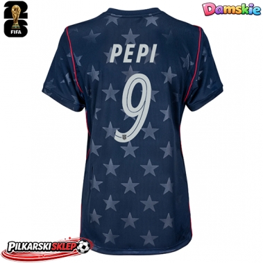 Stany Zjednoczone Ricardo Pepi #9 Koszulka Wyjazdowa damskie MŚ 2026 Krótki Rękaw