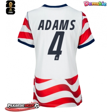 Stany Zjednoczone Tyler Adams #4 Koszulka Podstawowa damskie MŚ 2026 Krótki Rękaw