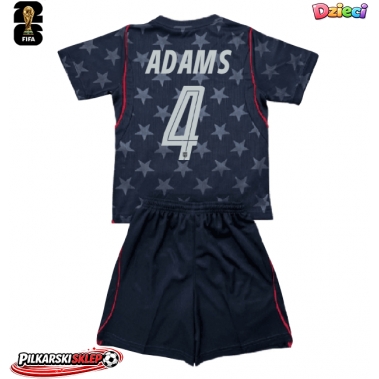 Stany Zjednoczone Tyler Adams #4 Koszulka Wyjazdowa dzieci MŚ 2026 Krótki Rękaw (+ krótkie spodenki)
