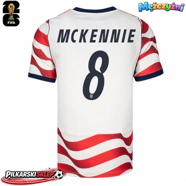 Stany Zjednoczone Weston McKennie #8 Koszulka Podstawowa MŚ 2026 Krótki Rękaw