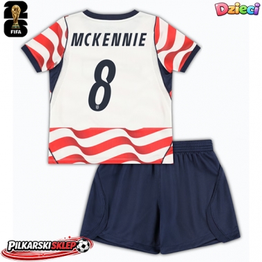 Stany Zjednoczone Weston McKennie #8 Koszulka Podstawowa dzieci MŚ 2026 Krótki Rękaw (+ krótkie spodenki)
