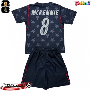 Stany Zjednoczone Weston McKennie #8 Koszulka Wyjazdowa dzieci MŚ 2026 Krótki Rękaw (+ krótkie spodenki)