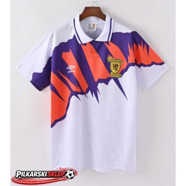 Szkocja 1992 Koszulka Retro Wyjazdowa Krótki Rękaw