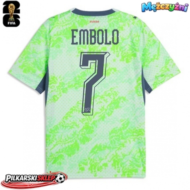 Szwajcaria Breel Embolo #7 Koszulka Wyjazdowa MŚ 2026 Krótki Rękaw