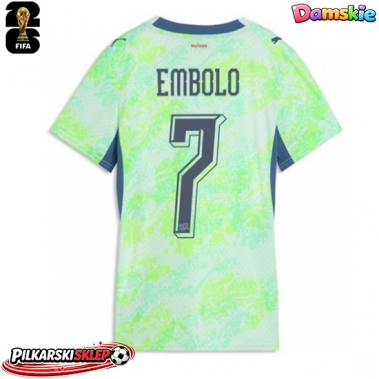 Szwajcaria Breel Embolo #7 Koszulka Wyjazdowa damskie MŚ 2026 Krótki Rękaw