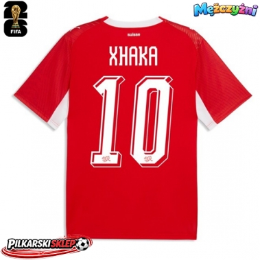 Szwajcaria Granit Xhaka #10 Koszulka Podstawowa MŚ 2026 Krótki Rękaw