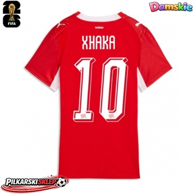 Szwajcaria Granit Xhaka #10 Koszulka Podstawowa damskie MŚ 2026 Krótki Rękaw