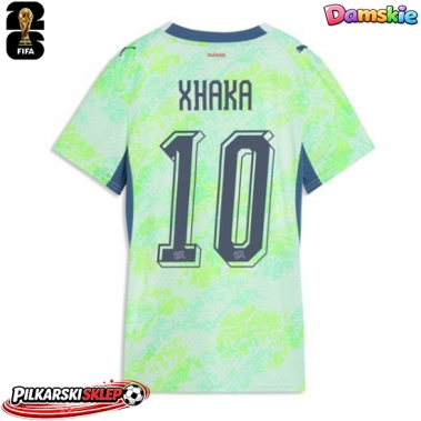 Szwajcaria Granit Xhaka #10 Koszulka Wyjazdowa damskie MŚ 2026 Krótki Rękaw