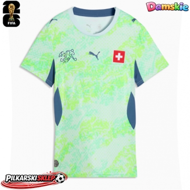Szwajcaria Koszulka Wyjazdowa damskie MŚ 2026 Krótki Rękaw