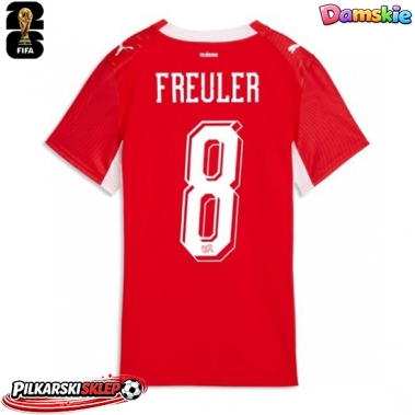 Szwajcaria Remo Freuler #8 Koszulka Podstawowa damskie MŚ 2026 Krótki Rękaw