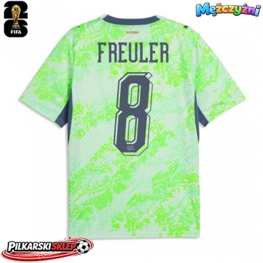 Szwajcaria Remo Freuler #8 Koszulka Wyjazdowa MŚ 2026 Krótki Rękaw