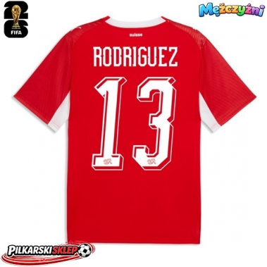 Szwajcaria Ricardo Rodriguez #13 Koszulka Podstawowa MŚ 2026 Krótki Rękaw