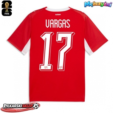 Szwajcaria Ruben Vargas #17 Koszulka Podstawowa MŚ 2026 Krótki Rękaw