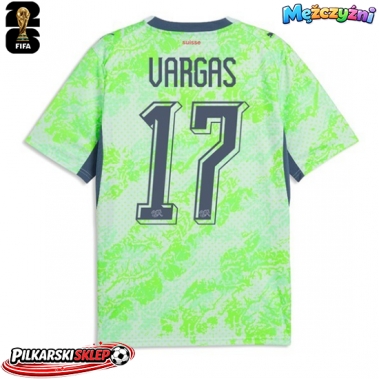 Szwajcaria Ruben Vargas #17 Koszulka Wyjazdowa MŚ 2026 Krótki Rękaw