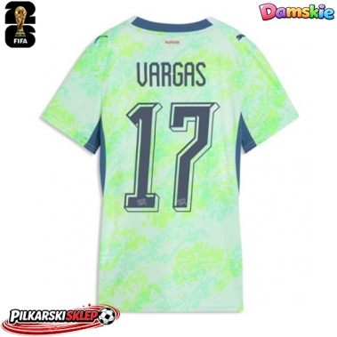 Szwajcaria Ruben Vargas #17 Koszulka Wyjazdowa damskie MŚ 2026 Krótki Rękaw