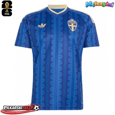 Szwecja Koszulka Wyjazdowa MŚ 2026 Krótki Rękaw