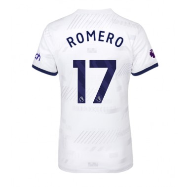 Tottenham Hotspur Cristian Romero #17 Koszulka Podstawowa damskie 2023-24 Krótki Rękaw