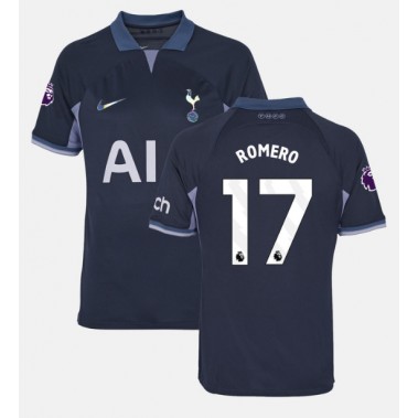 Tottenham Hotspur Cristian Romero #17 Koszulka Wyjazdowa 2023-24 Krótki Rękaw