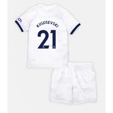 Tottenham Hotspur Dejan Kulusevski #21 Koszulka Podstawowa dzieci 2023-24 Krótki Rękaw (+ krótkie spodenki)