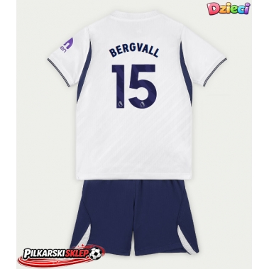 Tottenham Hotspur Lucas Bergvall #15 Koszulka Podstawowa dzieci 2026-27 Krótki Rękaw (+ krótkie spodenki)