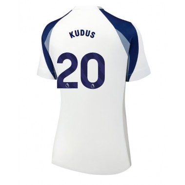 Tottenham Hotspur Mohammed Kudus #20 Koszulka Podstawowa damskie 2025-26 Krótki Rękaw Tottenham Hotspur Mohammed Kudus #20 Koszulka Podstawowa damskie 2025-26 Krótki Rękaw