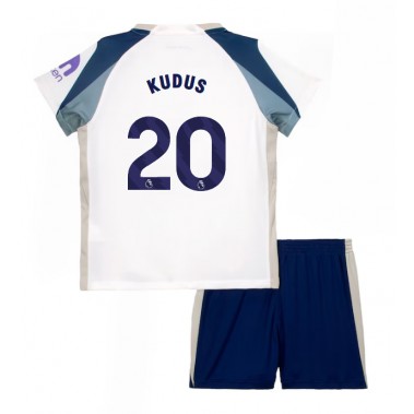 Tottenham Hotspur Mohammed Kudus #20 Koszulka Podstawowa dzieci 2025-26 Krótki Rękaw (+ krótkie spodenki) Tottenham Hotspur Mohammed Kudus #20 Koszulka Podstawowa dzieci 2025-26 Krótki Rękaw (+ krótkie spodenki)