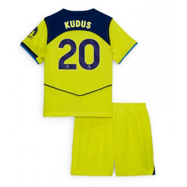 Tottenham Hotspur Mohammed Kudus #20 Koszulka Trzecia dzieci 2025-26 Krótki Rękaw (+ krótkie spodenki) Tottenham Hotspur Mohammed Kudus #20 Koszulka Trzecia dzieci 2025-26 Krótki Rękaw (+ krótkie spodenki)