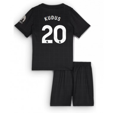 Tottenham Hotspur Mohammed Kudus #20 Koszulka Wyjazdowa dzieci 2025-26 Krótki Rękaw (+ krótkie spodenki) Tottenham Hotspur Mohammed Kudus #20 Koszulka Wyjazdowa dzieci 2025-26 Krótki Rękaw (+ krótkie spodenki)