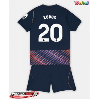 Tottenham Hotspur Mohammed Kudus #20 Koszulka Wyjazdowa dzieci 2026-27 Krótki Rękaw (+ krótkie spodenki)
